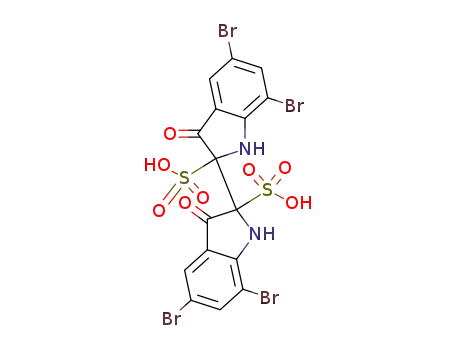 5,7,5',7'-tetrabromo-3,3'-dioxo-1,3,1',3'-tetrahydro-[2,2']biindolyl-2,2'-disulfonic acid