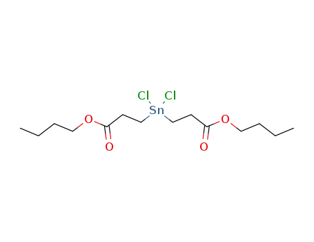 Molecular Structure of 61470-33-5 (dibutyl 3,3'-(dichlorostannylene)dipropionate)