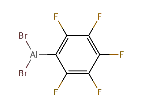 (pentafluoro phenyl) dibromo alane