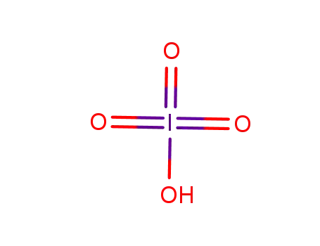 Molecular Structure of 13444-71-8 (Periodic acid)