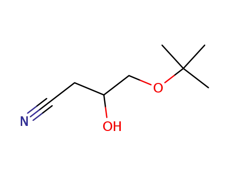 Molecular Structure of 141077-80-7 (Butanenitrile, 4-(1,1-dimethylethoxy)-3-hydroxy-)
