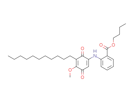 2-(4-Methoxy-3,6-dioxo-5-undecyl-cyclohexa-1,4-dienylamino)-benzoic acid butyl ester
