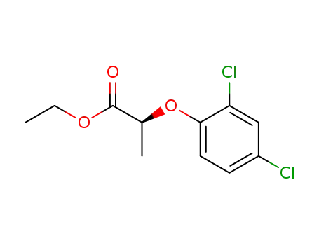Molecular Structure of 66423-06-1 (Propanoic acid, 2-(2,4-dichlorophenoxy)-, ethyl ester, (2R)-)