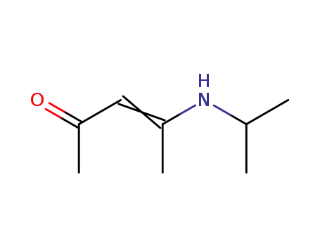 Molecular Structure of 59487-11-5 (3-Penten-2-one, 4-[(1-methylethyl)amino]- (9CI))