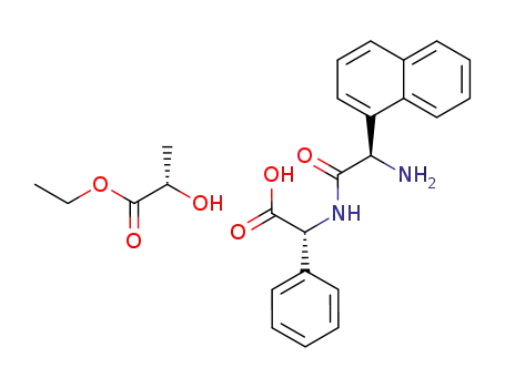 (R)-((R)-2-Amino-2-naphthalen-1-yl-acetylamino)-phenyl-acetic acid; compound with (S)-2-hydroxy-propionic acid ethyl ester