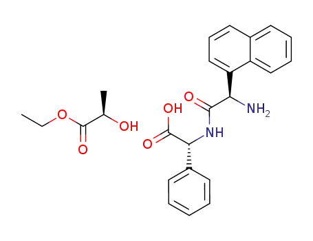 (R)-((R)-2-Amino-2-naphthalen-1-yl-acetylamino)-phenyl-acetic acid; compound with (R)-2-hydroxy-propionic acid ethyl ester