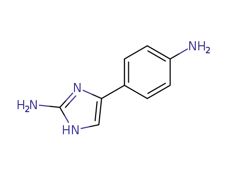 Molecular Structure of 96139-65-0 (1H-Imidazol-2-amine, 4-(4-aminophenyl)-)