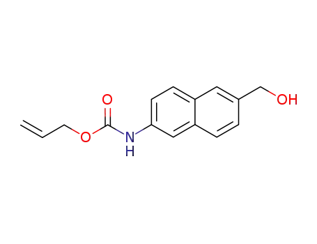 Molecular Structure of 393521-87-4 (Carbamic acid, [6-(hydroxymethyl)-2-naphthalenyl]-, 2-propenyl ester)
