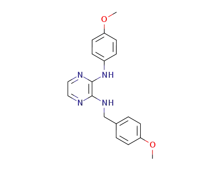 N-(4-methoxy-benzyl)-N'-(4-methoxy-phenyl)-pyrazine-2,3-diamine