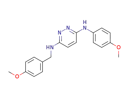 N-(4-methoxy-benzyl)-N'-(4-methoxy-phenyl)-pyridazine-3,6-diamine