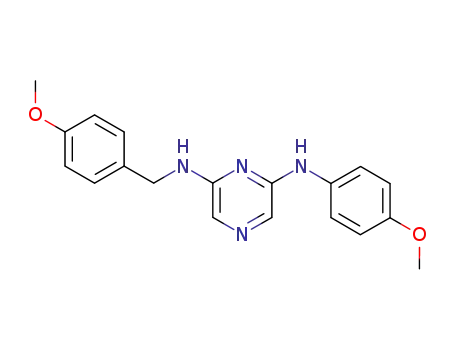 N-(4-methoxy-benzyl)-N'-(4-methoxy-phenyl)-pyrazine-2,6-diamine