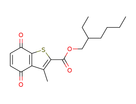 2-ethylhexyl 3-methyl-4,7-dioxo-4,7-dihydrobenzo[b]thiophene-2-carboxylate
