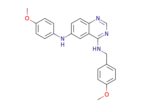 N4-(4-methoxy-benzyl)-N6-(4-methoxy-phenyl)-quinazoline-4,6-diamine
