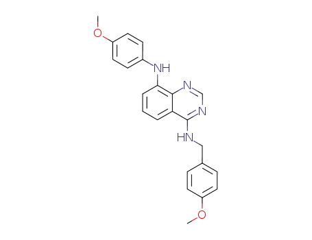 N4-(4-methoxy-benzyl)-N8-(4-methoxy-phenyl)-quinazoline-4,8-diamine