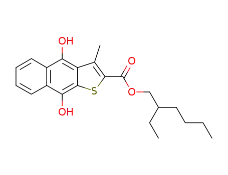 4,9-dihydroxy-3-methyl-naphtho[2,3-b]thiophene-2-carboxylic acid 2-ethyl-hexyl ester