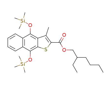 3-methyl-4,9-bis-trimethylsilanyloxy-naphtho[2,3-b]thiophene-2-carboxylic acid 2-ethyl-hexyl ester
