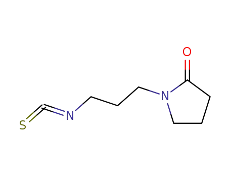 Molecular Structure of 53485-01-1 (2-Pyrrolidinone, 1-(3-isothiocyanatopropyl)-)