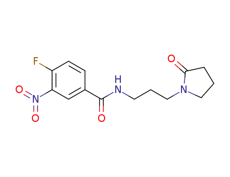 4-fluoro-3-nitro-N-[3-(2-oxo-pyrrolidin-1-yl)-propyl]-benzamide