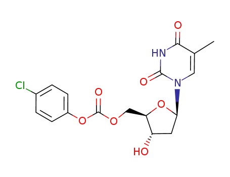 Carbonic acid 4-chloro-phenyl ester (2R,3S,5R)-3-hydroxy-5-(5-methyl-2,4-dioxo-3,4-dihydro-2H-pyrimidin-1-yl)-tetrahydro-furan-2-ylmethyl ester