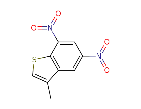 Molecular Structure of 94419-80-4 (Benzo[b]thiophene, 3-methyl-5,7-dinitro-)