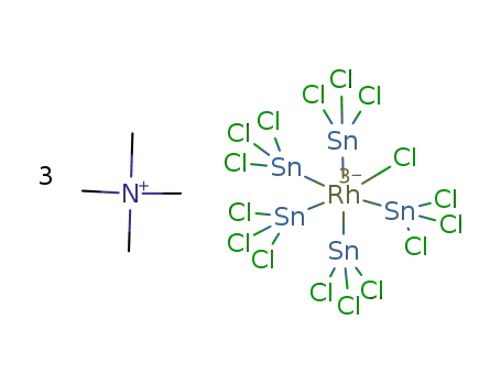 (Me4N)3{Rh(III)(trichlorostannide)5Cl}