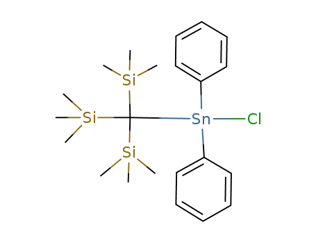 Molecular Structure of 73056-68-5 (Silane, [(chlorodiphenylstannyl)methylidyne]tris[trimethyl-)