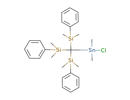 Molecular Structure of 113629-70-2 (Silane, [(chlorodimethylstannyl)methylidyne]tris[dimethylphenyl-)