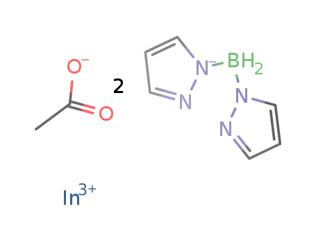 (acetato)bis{dihydrobis(1-pyrazolyl)borato}indium(III)