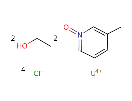 {(3-picoline-N-oxide)2(ethanol)2uranium(IV) tetrachloride}
