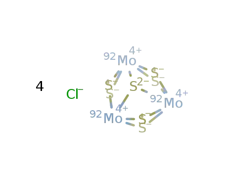 (92)Mo3S7(4+)*4Cl(1-)=(92)Mo3S7Cl4