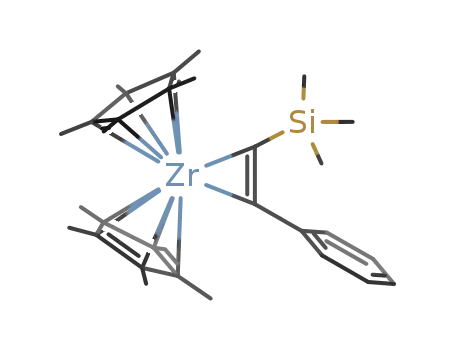 bis(η5.-pentamethylcyclopentadienyl)(η2-phenyltrimethylsilylacetylene)zirconium