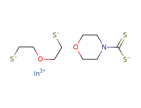 (O(C2H4)S)2indium(III) morpholine dithiocarbamate