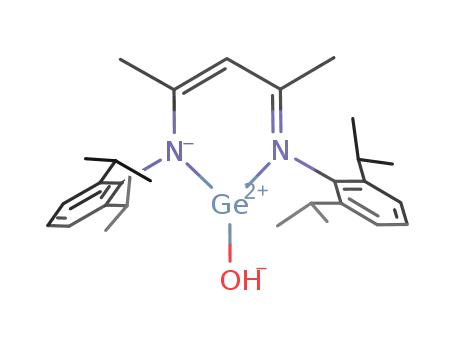 (HC(CMeNC-2,6-i-Pr2C6H3)2)-germanium(II) hydroxide