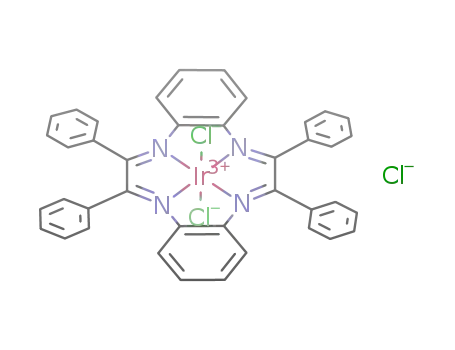 [Ir(dibenzo[e,k]-2,3,8,9-tetraphenyl-1,4,7,10-tetraazacyclododeca-1,3,7,9-tetraene)(Cl)2]Cl