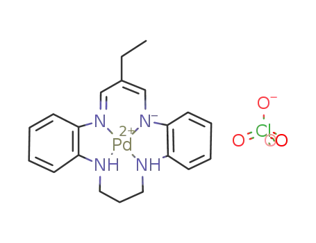 (16-ethyl-5,6,7,8-tetrahydro-9H-dibenzo[b,i][1,4,8,11]tetraazacyclotetradecinato)palladium(II) perchlorate