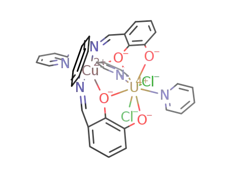 [Cu(N,N'-bis(3-hydroxysalicylidene)-1,2-phenylenediamine-4H)(pyridine)UCl2(pyridine)2]