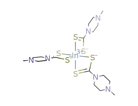 indium(III) N-methylpiperazine dithiocarbamate