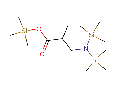 Molecular Structure of 55125-15-0 (3-[Bis(trimethylsilyl)amino]-2-methylpropanoic acid trimethylsilyl ester)