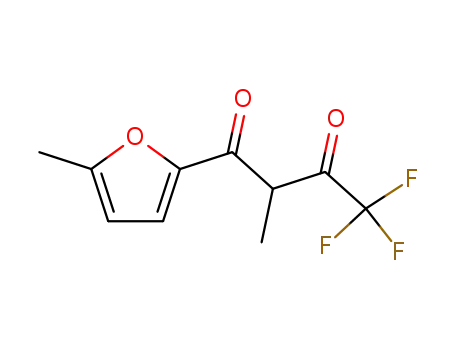 Molecular Structure of 579-40-8 (4,4,4-trifluoro-2-methyl-1-(5-methylfuran-2-yl)butane-1,3-dione)