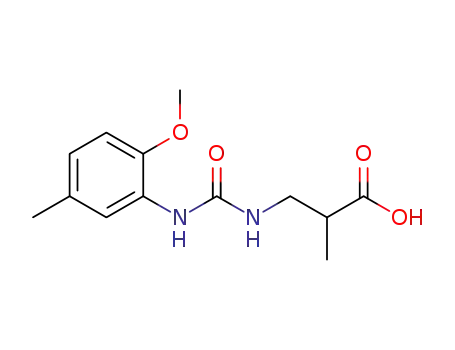 3-(3-(2-methoxy-5-methylphenyl)ureido)-2-methylpropanoic acid