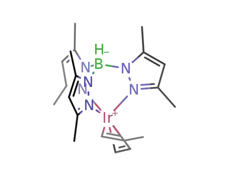 (hydrotris(3,5-dimeth-ylpyrazolyl)borate)Ir(η4-CH2=C(CH3)CH=CH2)