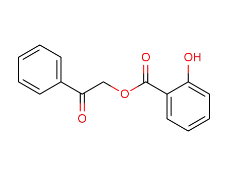 Molecular Structure of 55153-16-7 (2-Hydroxybenzoic acid phenacyl ester)