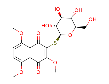 3-(β-D-glucopyranosyl-1-thio)-2,5,8-trimethoxynaphthalene-1,4-dione