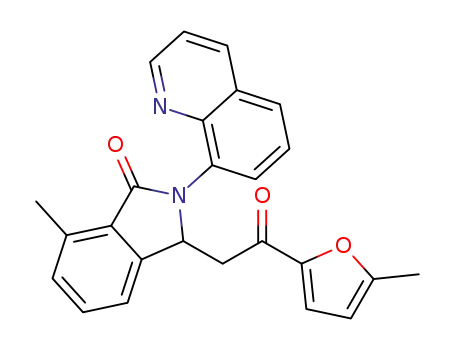 7-methyl-3-(2-(5-methylfuran-2-yl)-2-oxoethyl)-2-(quinolin-8-yl)isoindolin-1-one