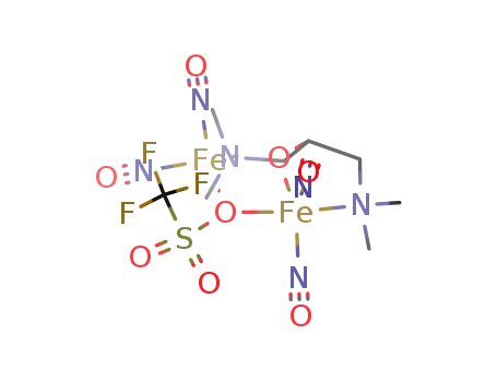 [Fe2(NO)4(μ-1,3-bis(dimethylamino)-2-propanolate)(μ-OSO2CF3)]