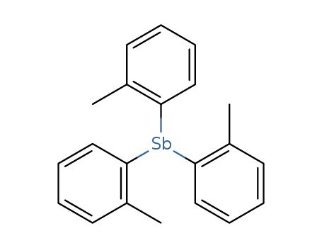 Molecular Structure of 23822-15-3 (tris(2-methylphenyl)stibane)