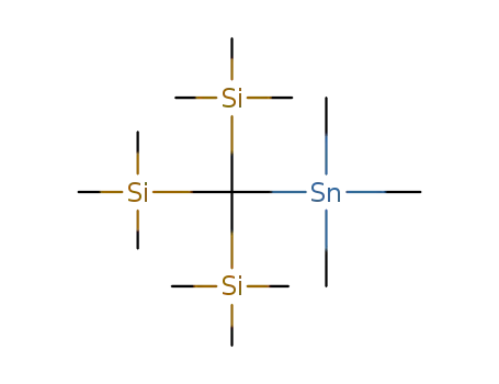 Molecular Structure of 28830-25-3 (Silane, [(trimethylstannyl)methylidyne]tris[trimethyl-)