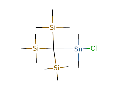 Molecular Structure of 71084-86-1 (Silane, [(chlorodimethylstannyl)methylidyne]tris[trimethyl-)