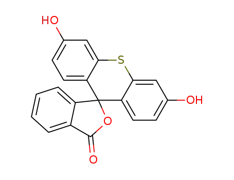 Molecular Structure of 94109-78-1 (3',6'-dihydroxyspiro[isobenzofuran-1(3H),9'-[9H]thioxanthene]-3-one)