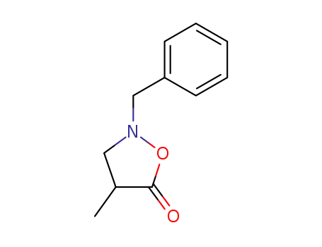 Molecular Structure of 95503-63-2 (5-Isoxazolidinone, 4-methyl-2-(phenylmethyl)-)